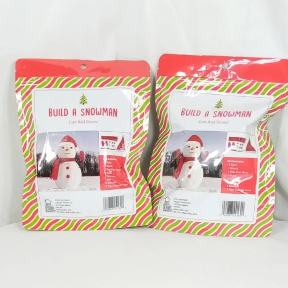 Lot Of 2 Build a Snowman Kit with Accessories